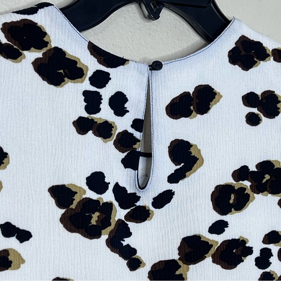 Zara Animal Print Side Stripe Top - Picture 7 of 11